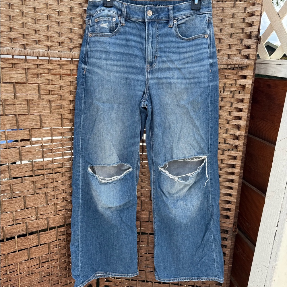 American Eagle, Super High-Rise, Baggy, Wide-Leg Jeans